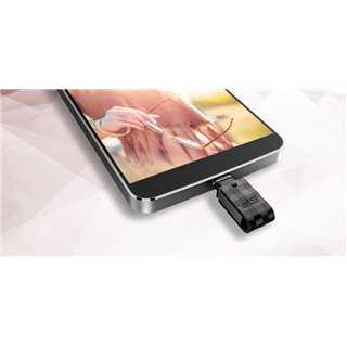 SILICON POWER Dual USB Flash Drive C31, USB 3.1 & Type C, 128GB, μαύρο