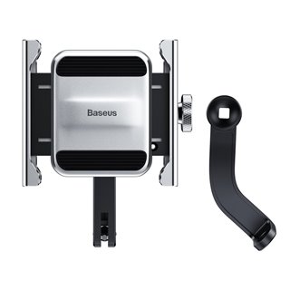 BASEUS βάση μηχανής για smartphone CRJBZ-0S Knight, μεταλλική, ασημί