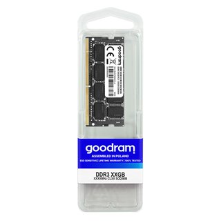GOODRAM Μνήμη DDR3L SODimm GR1333S3V64L9-4G, 4GB, 1333MHz PC3-10600, CL9