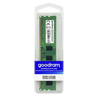 GOODRAM Μνήμη DDR3 UDIMM GR1600D3V64L11, 8GB, 1600MHz PC3-12800, CL11