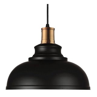 POWERTECH φωτιστικό οροφής HLL-0010, E27, μεταλλικό, λευκό-μαύρο