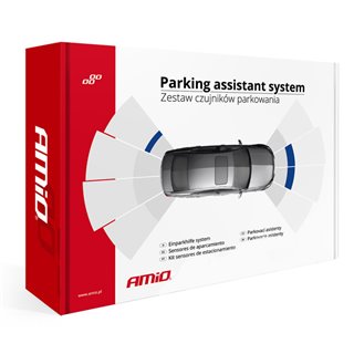 AMIO σύστημα παρκαρίσματος 01565, 4 μαύροι αισθητήρες, LED indicator