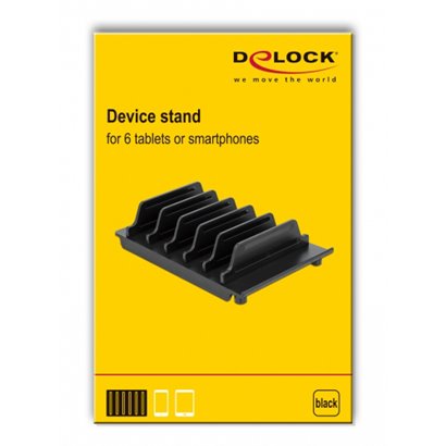 DELOCK βάση κινητών & tablet 18366, έως 6 συσκευές, μαύρη
