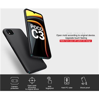 NILLKIN θήκη Super Frost Shield για Xiaomi Poco C3, μαύρη