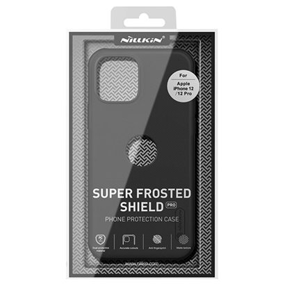 NILLKIN θήκη Super Frosted Shield για Apple iPhone 12/12 Pro, μαύρη