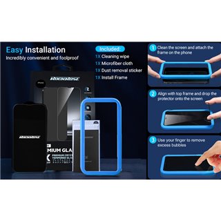 ROCKROSE tempered glass 2.5D Sapphire Crystal Clear, iPhone 13 mini