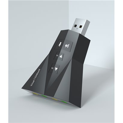 POWERTECH USB κάρτα ήχου 7.1CH, με έξοδο μικρόφωνου και ακουστικού
