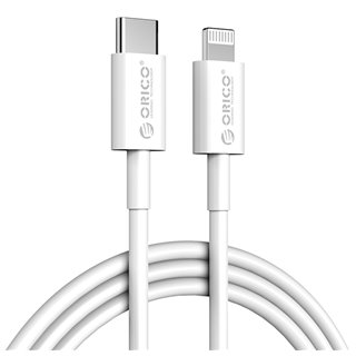 ORICO καλώδιο USB Type-C σε Lightning CL01-10, 3A, PD, MFI, 1m, λευκό