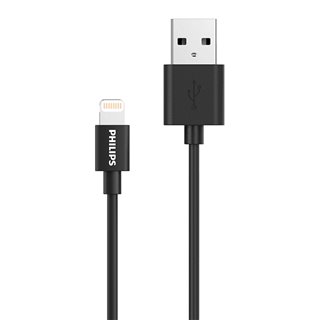 PHILIPS καλώδιο USB σε Lightning  DLC3104V-00, 1.2m, μαύρο