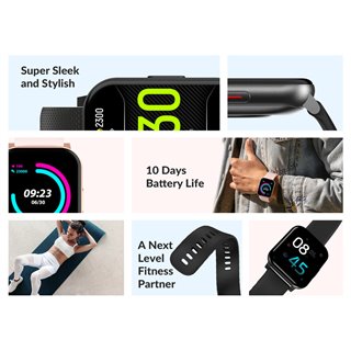 HIFUTURE smartwatch FutureFit Pulse, 1.69", IP68, heart rate, μαύρο