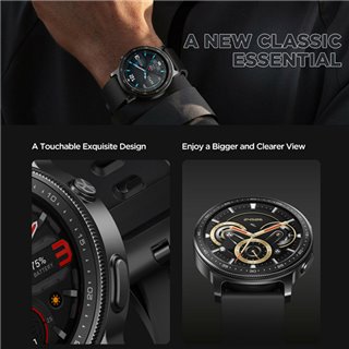 ZEBLAZE smartwatch GTR 2, 1.28", IP68, heart rate, ηχείο & mic, μαύρο
