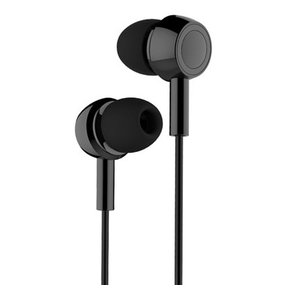USAMS earphones με μικρόφωνο EP-12, 10mm, 3.5mm, 1.2m, μαύρα