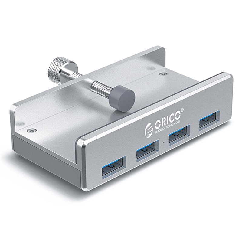 ORICO USB hub με κλιπ MH4PU-SV-BP, 4x USB, ασημί