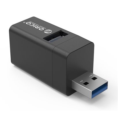 ORICO mini USB Hub MINI-U32, 1x USB 3.0, 2x USB 2.0, μαύρο