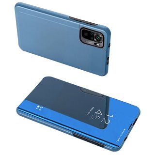 POWERTECH θήκη Clear view MOB-1606, Xiaomi Redmi Note 10/10S, μπλε