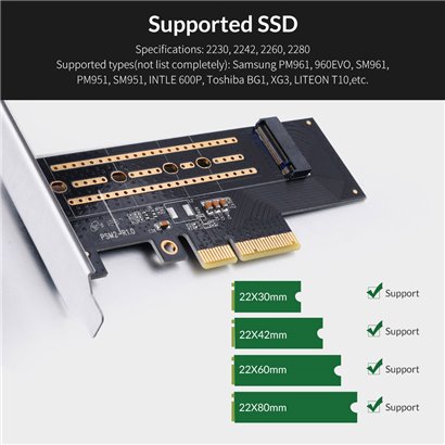 ORICO κάρτα επέκτασης PCI-e x4 σε NVMe M.2 M-key PSM2