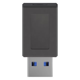 POWERTECH αντάπτορας USB 3.1 αρσενικό σε USB-C θηλυκό PTH-066, μαύρο