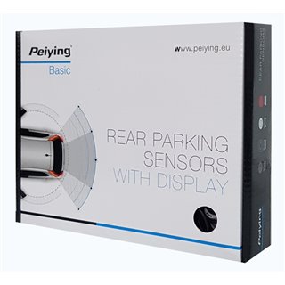 PEIYING σύστημα παρκαρίσματος PY0104W, 4 αισθητήρες, με οθόνη