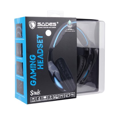 SADES Gaming Headset Snuk, USB, 7.1CH με 40mm ακουστικά
