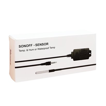 SONOFF Aισθητήρας θερμοκρασίας και υγρασίας SI7021, WiFi, 2.5mm, μαύρο