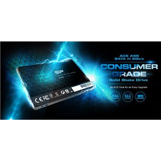 SILICON POWER SSD A55 128GB, 2.5", SATA III, 550-420MB/s 7mm, TLC