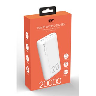 SILICON POWER power bank QS15, 20000mAh, 2x USB & USB Type-C, 18W, λευκό