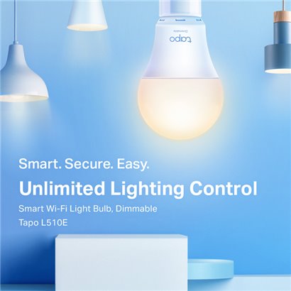 TP-LINK Smart λάμπα LED TAPO-L510E, WiFi, 8.7W, 806lm, E27, Ver. 1.0