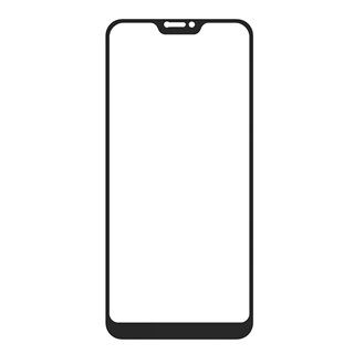 POWERTECH Tempered Glass 5D για Xiaomi A2 Lite, full glue, μαύρο