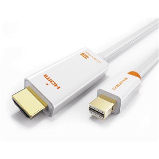 CABLETIME καλώδιο Mini DisplayPort σε HDMI AV588, 1080p, 1.8m, λευκό