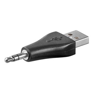 GOOBAY αντάπτορας USB σε 3.5mm jack 93981, 3pin, μαύρο