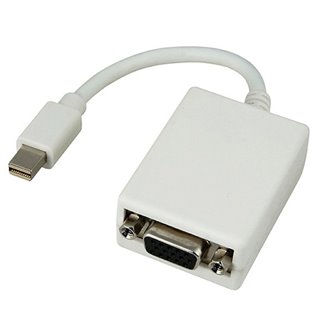 POWERTECH αντάπτορας Mini DisplayPort σε VGA CAB-DP015, 0.20m, λευκός