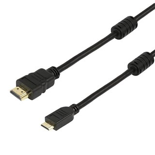 POWERTECH καλώδιο HDMI σε HDMI Mini CAB-H011, με Ethernet, 1.5m, μαύρο