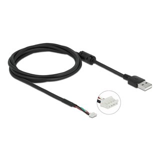 DELOCK καλώδιο USB 2.0 σε 4-pin camera plug V6 96001, 1.5m, μαύρο