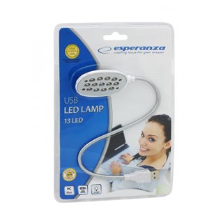 ESPERANZA USB LED φακός EA120 για laptop, 13 LED, ασημί