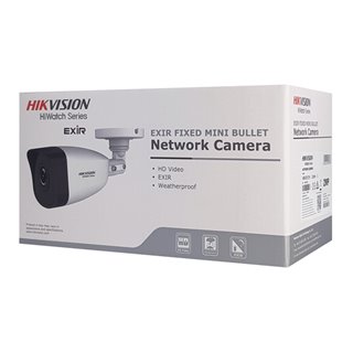 HIKVISION IP κάμερα HiWatch HWI-B140H, 2.8mm, 4MP, Η.265, IP67, PoE