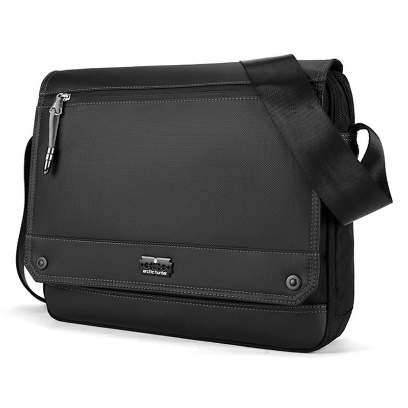 ARCTIC HUNTER τσάντα ώμου K00093 με θήκη laptop 14", μαύρη