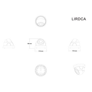 LONGSE υβριδική κάμερα LIRDCATHC200ESL, 2.8-12mm, 1/2.8"SONY 2MP, IR 30m