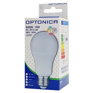 OPTONICA LED λάμπα A60 1835, 15W, 6000K, E27, 1320lm