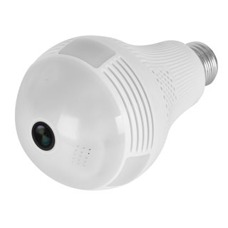 Λάμπα με ενσωματωμένη κάμερα SPY-012, HD 960p, Wi-Fi, 360°, λευκή