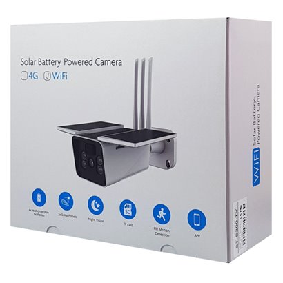 SECTEC ασύρματη ηλιακή κάμερα ST-S200-TY, 2MP, WiFi, PIR, micro SD