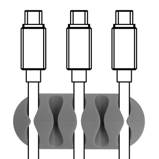 POWERTECH Οργανωτής καλωδίων σιλικόνης TIES-011, 5 καλωδίων, 6τμχ