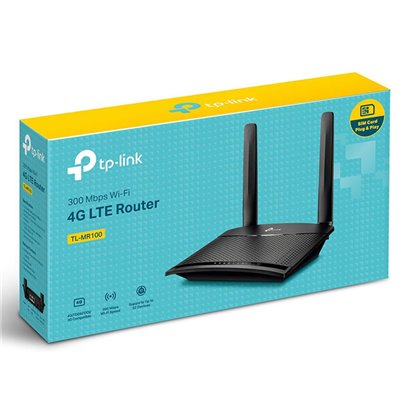 TP-LINK Wireless N Router TL-MR100, 4G LTE, 300 Mbps, Ver. 1.2
