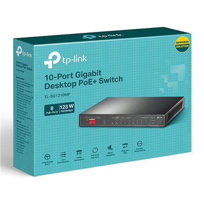 TP-LINK Desktop Switch TL-SG1210MP, 10-Port Gigabit, Ver 2.0