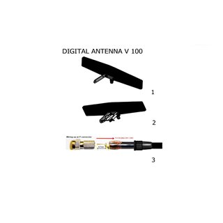 VIKAR ψηφιακή κεραία V100, εσωτερικής & εξωτερικής χρήσης, 10dB
