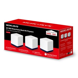 MERCUSYS Mesh Wi-Fi System Halo H50G, 1.9Gbps Dual Band, 3τμχ, Ver. 1.0