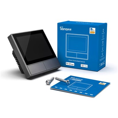 SONOFF smart panel ελέγχου NSPanel με οθόνη αφής, 2-gang, Wi-Fi, γκρι
