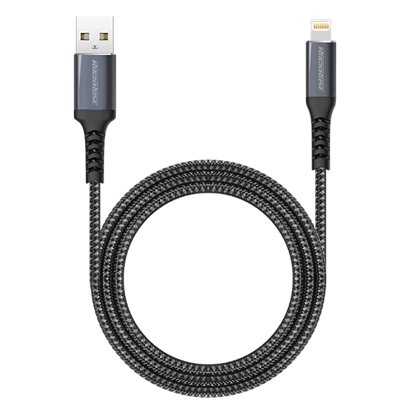 ROCKROSE καλώδιο USB σε Lightning Powerline AL, 2.4A 15W, 1m, μαύρο-μπλε