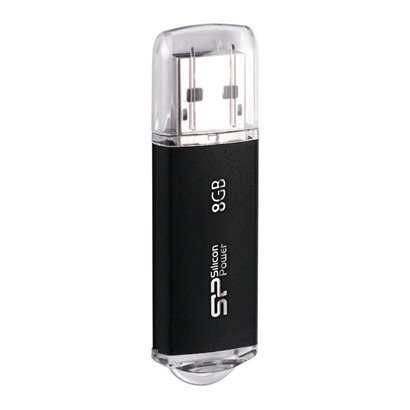 SILICON POWER USB Flash Drive Ultima II-I, 8GB, USB 2.0, μαύρο