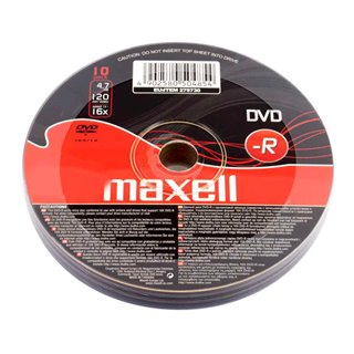 MAXELL DVD-R 4.7GB/120min, 16x speed, spindle pack 10τμχ