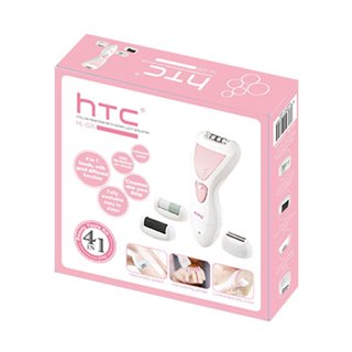 HTC αποτριχωτική μηχανή HL-026, 4 σε 1, επαναφορτιζόμενη, αδιάβροχη, ροζ